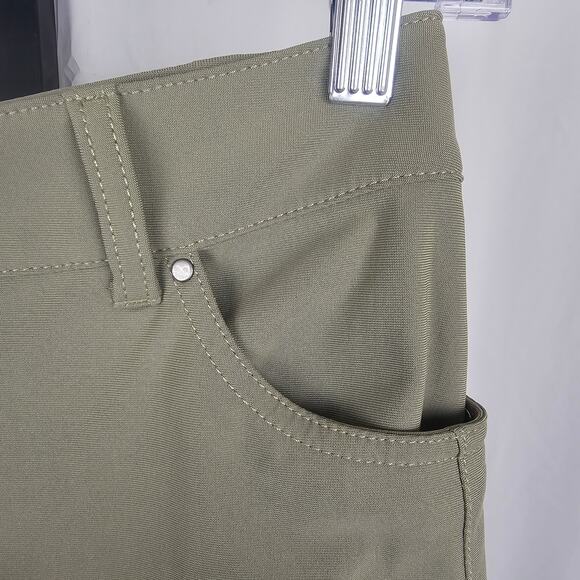 Lululemon Olive Utility Pants Stretch Slim Fit Size 4 NWOT Casual Activewear - Picture 4 of 6